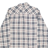TOMMY HILFIGER Mens Shirt Grey Plaid Long Sleeve L