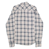 TOMMY HILFIGER Mens Shirt Grey Plaid Long Sleeve L