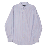 BANANA REPUBLIC Mens Shirt Blue 90s Striped Long Sleeve M