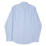 CALVIN KLEIN Slim Fit Mens Shirt Blue Striped Long Sleeve L