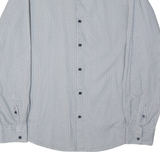 ANTONY MORATO Slim Fit Mens Shirt White Crazy Pattern Long Sleeve 3XL