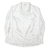 DEL MOD Womens Shirt White Floral Long Sleeve UK 22