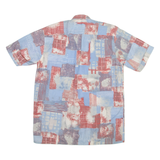 EASY LINE Mens Shirt Blue Crazy Pattern L