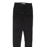LEVI'S Mile High Womens Jeans Black Regular Skinny W25 L32