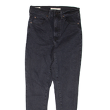 LEVI'S Retro High Womens Jeans Black Regular Skinny W27 L29