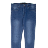 GUESS Miami Womens Jeans Blue Regular Skinny Stone Wash W34 L32