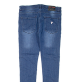 GUESS Miami Womens Jeans Blue Regular Skinny Stone Wash W34 L32