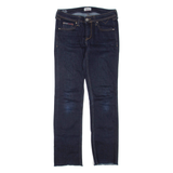 TOMMY HILFIGER Womens Jeans Blue Regular Straight W26 L27