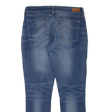 LEVI'S Demi Curve Womens Jeans Blue Regular Skinny Stone Wash W29 L30