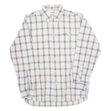 LEE COOPER Mens Shirt Grey Check Long Sleeve S