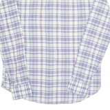 TOMMY HILFIGER Mens Shirt Blue Check Long Sleeve L