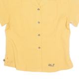 JACK WOLFSKIN Womens Shirt Yellow Check UK 12