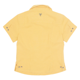 JACK WOLFSKIN Womens Shirt Yellow Check UK 12