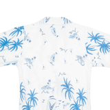 YOU SEEN Mauritius Africa Womens Hawaiian Shirt White Floral UK 12