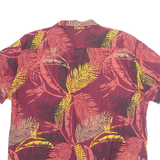 S OLIVER Mens Hawaiian Shirt Red Floral XL