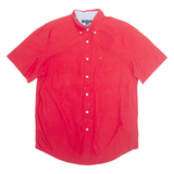TOMMY HILFIGER Mens Plain Shirt Red M