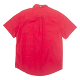 TOMMY HILFIGER Mens Plain Shirt Red M