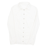 ALLSPORTS Mens Plain Shirt White Long Sleeve M