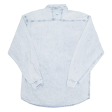 CARRERA Mens Plain Shirt Blue Long Sleeve L