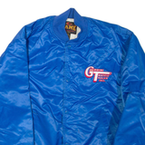 GAME Mens Bomber Jacket Blue Nylon L