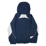 COLUMBIA Womens Rain Jacket Blue Nylon Hooded XL