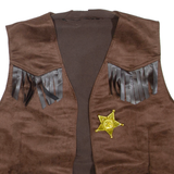 ORLOB Mens Waistcoat Brown L