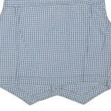 SQUASH BLUE Lightweight Womens Waistcoat Blue Check M