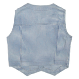 SQUASH BLUE Lightweight Womens Waistcoat Blue Check M