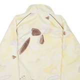 JEAN LEDUC Womens Jacket Yellow Floral L