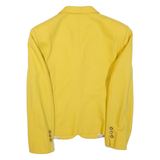 BENETTON Womens Blazer Jacket Yellow Wool M