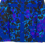 Lightweight Womens Jacket Blue Crazy Pattern L