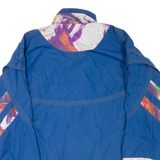 DEESSE Mens Track Jacket Blue Crazy Pattern L