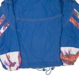 DEESSE Mens Track Jacket Blue Crazy Pattern L
