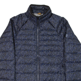 TIMBERLAND Insulated Mens Puffer Jacket Blue Camouflage S