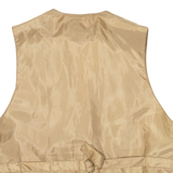 ROSSANO Womens Blazer Waistcoat Brown Leather Suede M