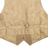 ROSSANO Womens Blazer Waistcoat Brown Leather Suede M