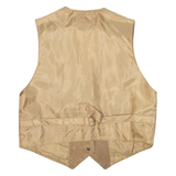 ROSSANO Womens Blazer Waistcoat Brown Leather Suede M