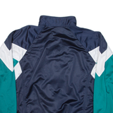 Mens Track Jacket Blue Colourblock XL