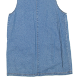 FADED GLORY Womens Day Dress Blue Denim Sleeveless Short L