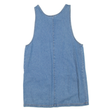 FADED GLORY Womens Day Dress Blue Denim Sleeveless Short L