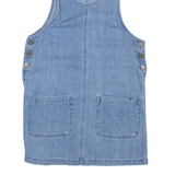 CHEROKEE Womens Dungaree Dress Blue Denim Sleeveless Short S