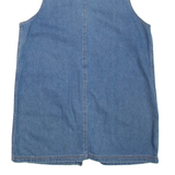 DIXIE BLUES Womens Shift Dress Blue Denim Sleeveless Short L