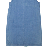 PREMIER Womens Shift Dress Blue Denim Sleeveless Short S
