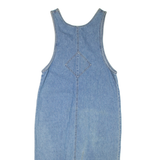 DENIM & CO Womens Shift Dress Blue Denim Sleeveless Midi M