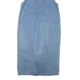 DENIM & CO Womens Shift Dress Blue Denim Sleeveless Midi M