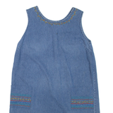 ERIKA Womens Shift Dress Blue Denim Sleeveless Short L