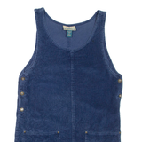 EXP Womens Shift Dress Blue Corduroy Sleeveless Short L