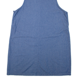 BONWORTH Womens Day Dress Blue Denim Floral Sleeveless Knee Length XL