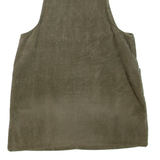 FADED GLORY Womens Day Dress Green Corduroy Sleeveless Short L