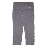 CARHARTT Workwear Womens Jeans Grey Relaxed Tapered W38 L30